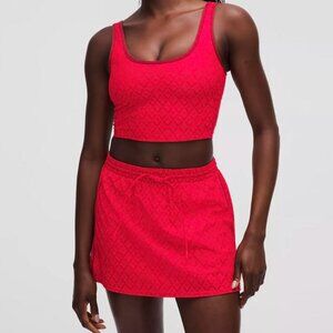 Matching Set: NWT Textured Mesh High-Rise Tennis Skirt & Tank Top